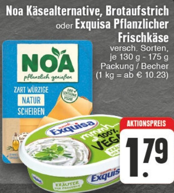 Noa K Sealternative Brotaufstrich Oder Exquisa Pflanzlicher Frischk Se