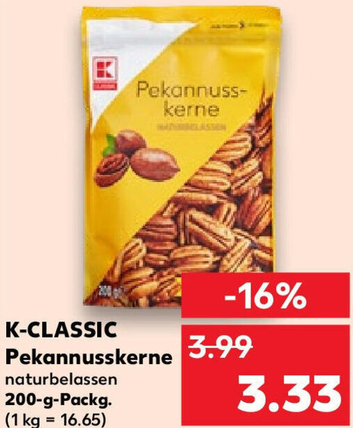 K Classic Pekannusskerne G Packg Angebot Bei Kaufland