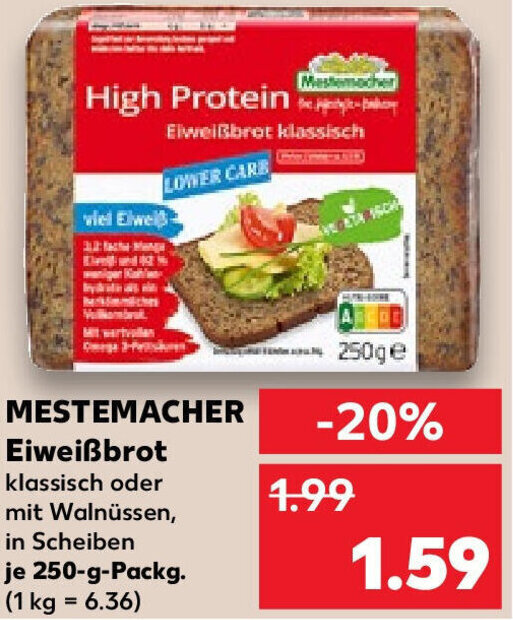 Mestemacher Eiwei Brot G Packg Angebot Bei Kaufland