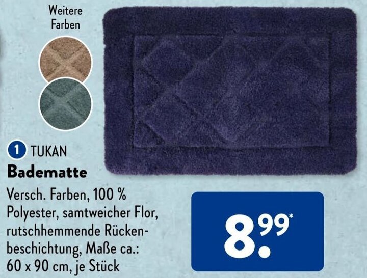 TUKAN Badematte Angebot bei Aldi Süd