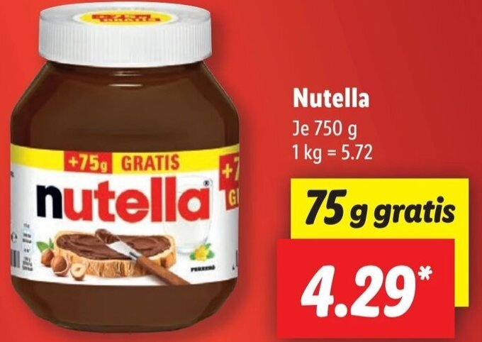 Nutella 750 G Angebot Bei Lidl