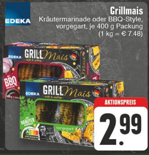 EDEKA Grillmais 400g Angebot Bei Edeka Wegner