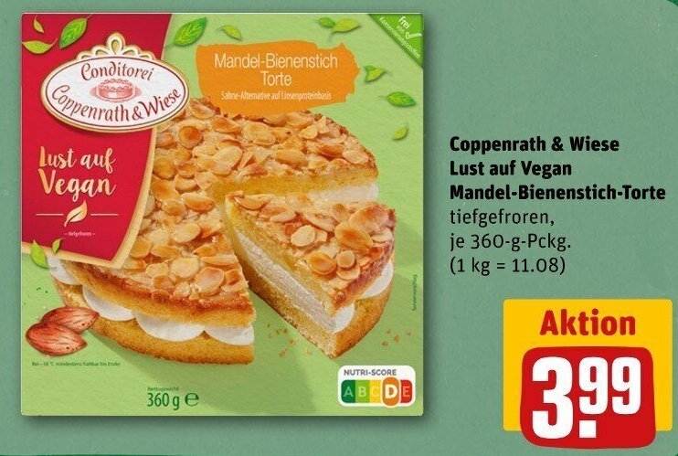 Coppenrath Wiese Lust Auf Vegan Mandel Bienenstich Torte G Pckg