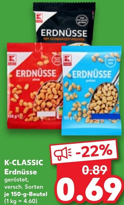 K Classic Erdn Sse G Beutel Angebot Bei Kaufland