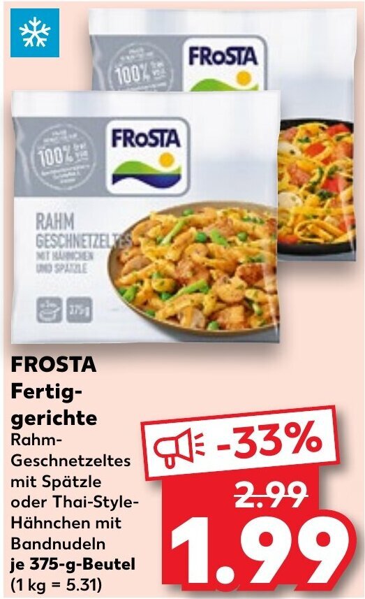 Frosta Fertiggerichte G Beutel Angebot Bei Kaufland