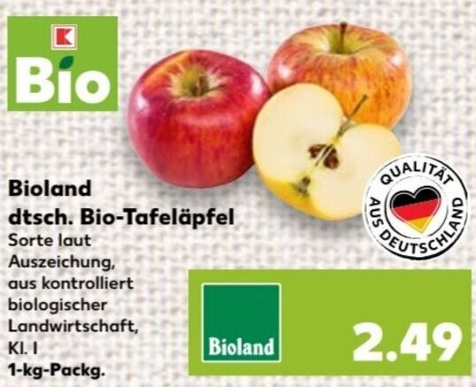 Bioland Dtsch Bio Tafel Pfel Kg Packg Angebot Bei Kaufland