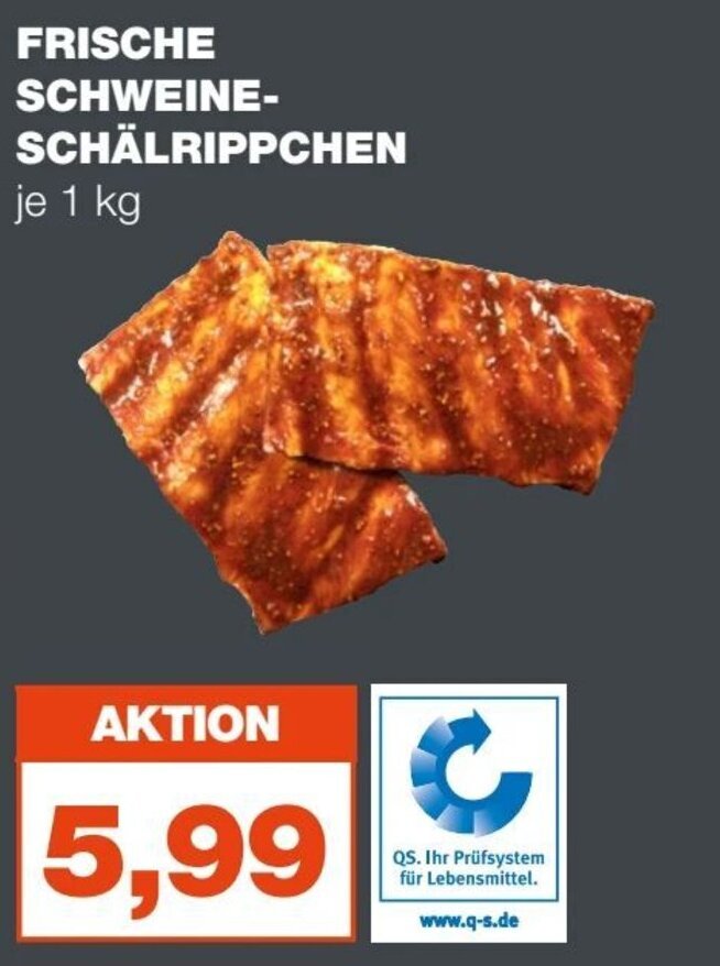 Frische Schweine Sch Lrippchen Je Kg Angebot Bei Mein Real