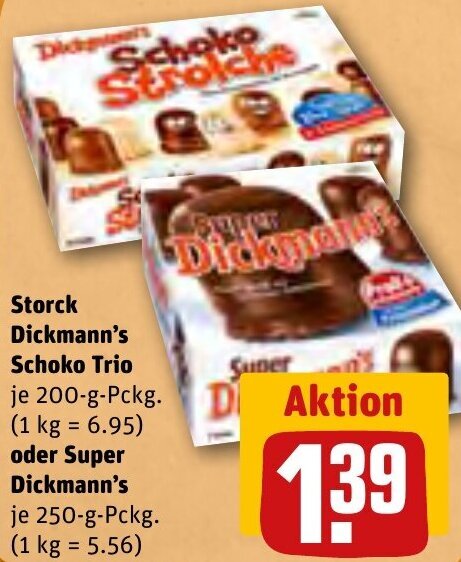 Storck Dickmann S Schoko Trio 200 G Pckg Oder Super Dickmann S 250 G