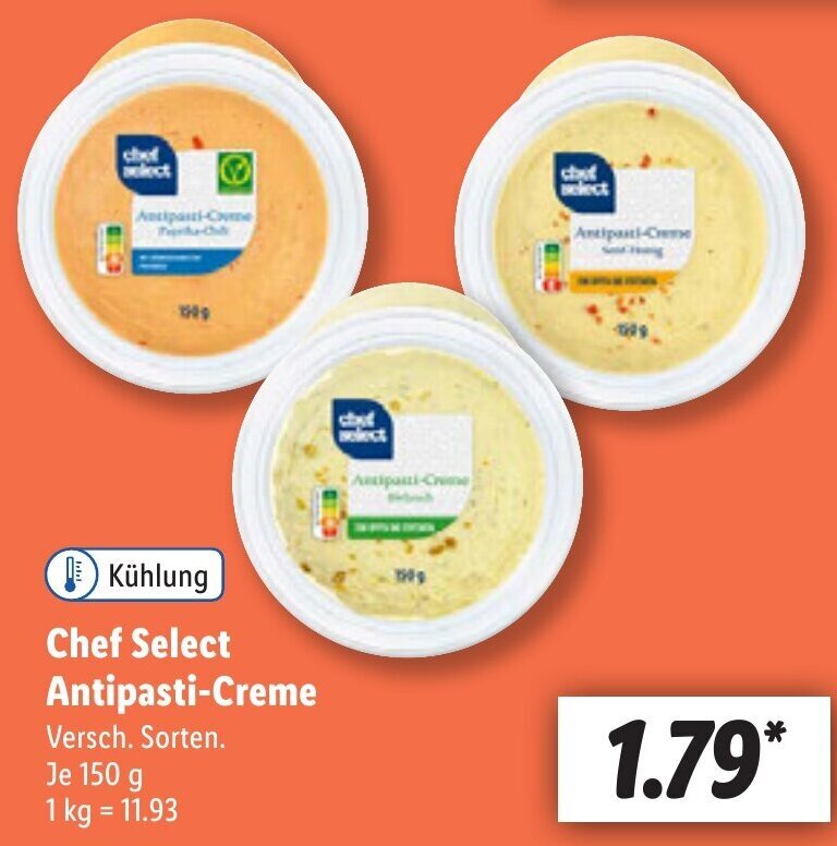 Chef Select Antipasti Creme 150 G Angebot Bei Lidl