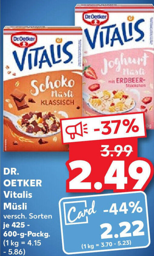 Dr Oetker Vitalis M Sli G Packg Angebot Bei Kaufland