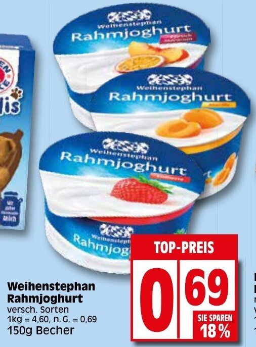 Weihenstephan Rahmjoghurt G Becher Angebot Bei Elli Markt