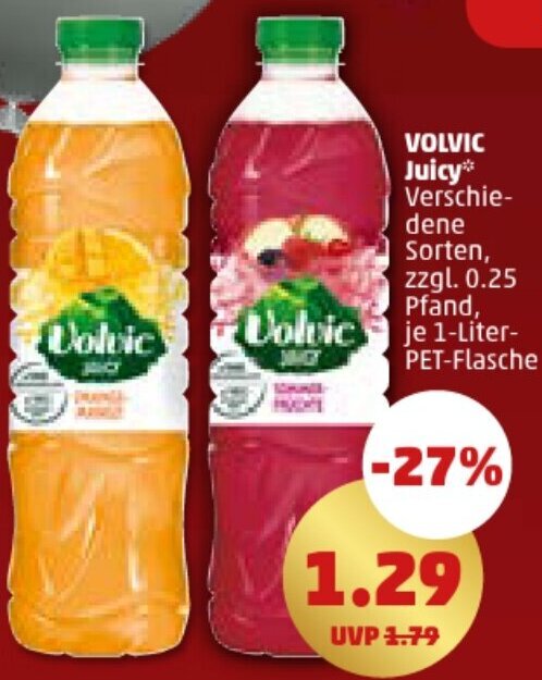 Volvic Juicy Liter Angebot Bei Penny