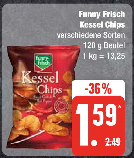 Funny Frisch Kessel Chips G Angebot Bei Edeka