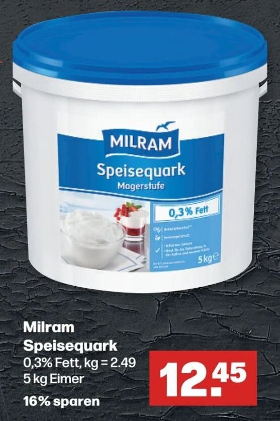 Milram Speisequark 5 Kg Eimer Angebot Bei Handelshof