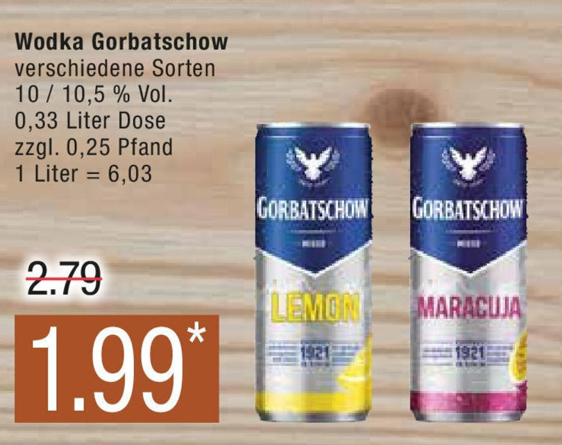 Wodka Gorbatschow Liter Angebot Bei Marktkauf