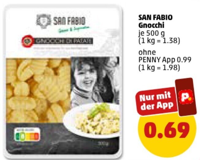 SAN FABIO Gnocchi 500 G Angebot Bei PENNY