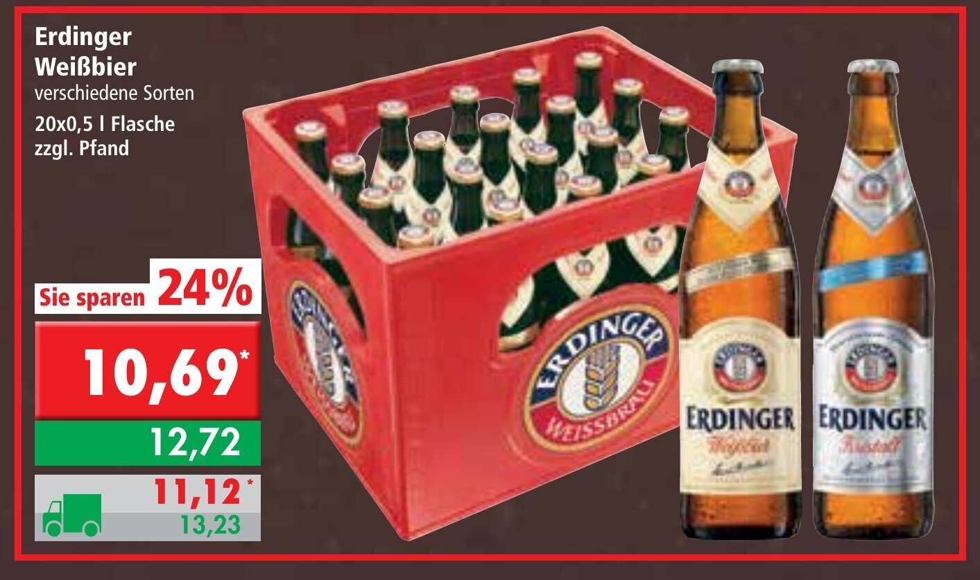 Erdinger Weißbier 20x0 5L Angebot bei L STROETMANN GROSSMARKT