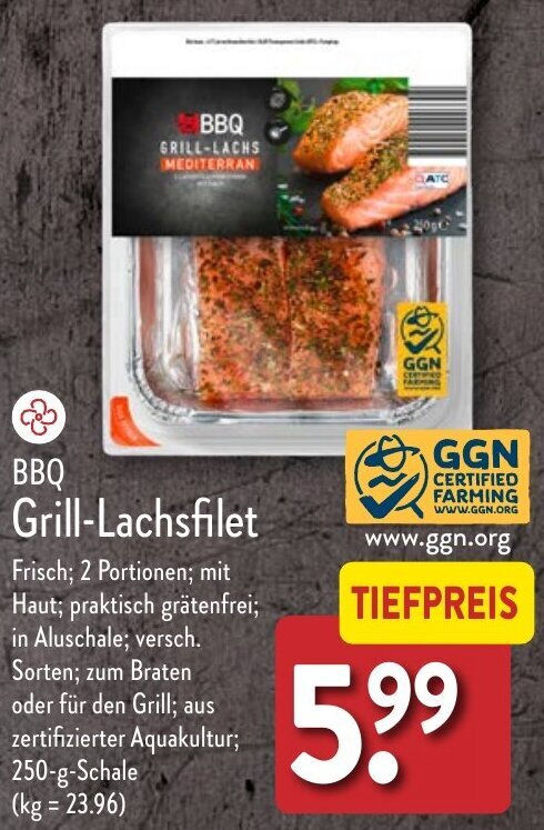 Bbq Grill Lachsfilet G Schale Angebot Bei Aldi Nord