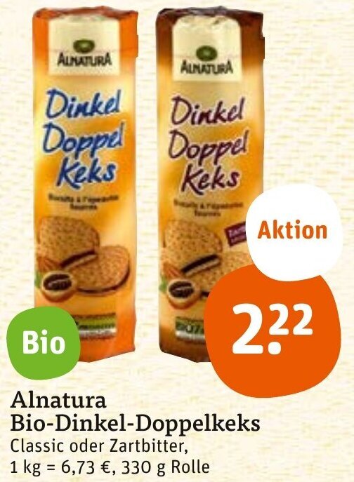 Alnatura Bio Dinkel Doppelkeks G Rolle Angebot Bei Tegut