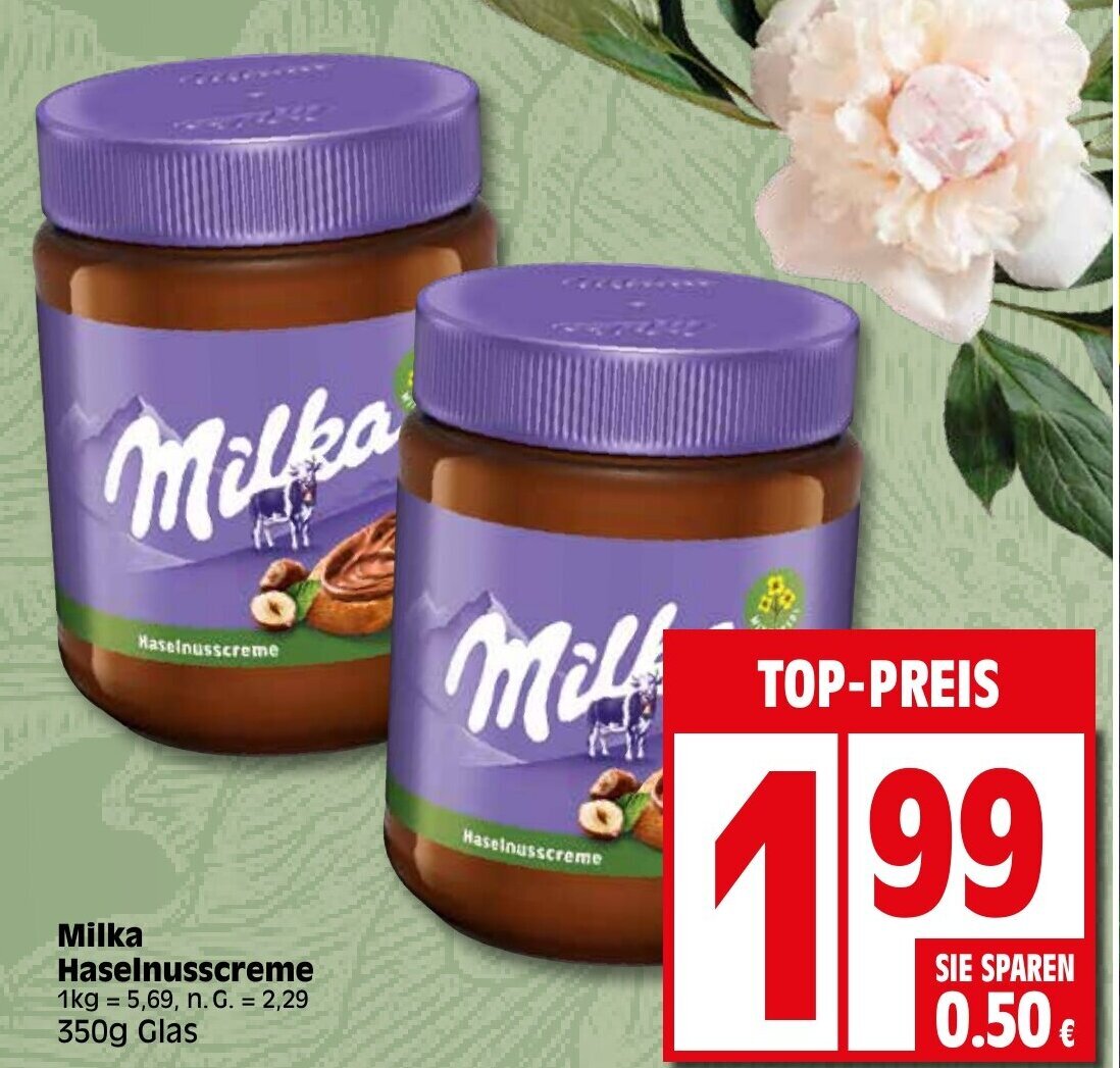 Milka Haselnusscreme G Angebot Bei Elli Markt