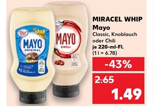 Miracel Whip Mayo Ml Angebot Bei Kaufland