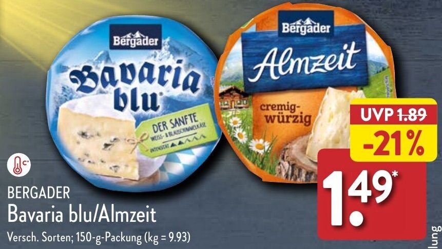 BERGADER Bavaria Blu Almzeit 150 G Packung Angebot Bei Aldi Nord