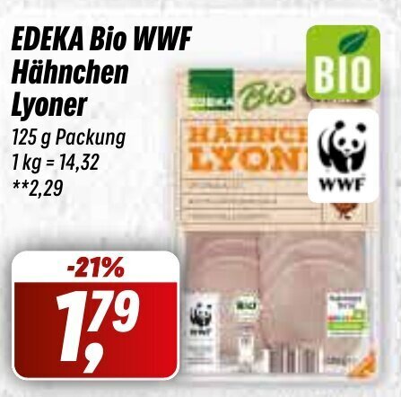 Edeka Bio Wwf H Hnchen Lyoner G Angebot Bei Simmel