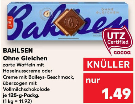 BAHLSEN Ohne Gleichen 125 G Packg Angebot Bei Kaufland