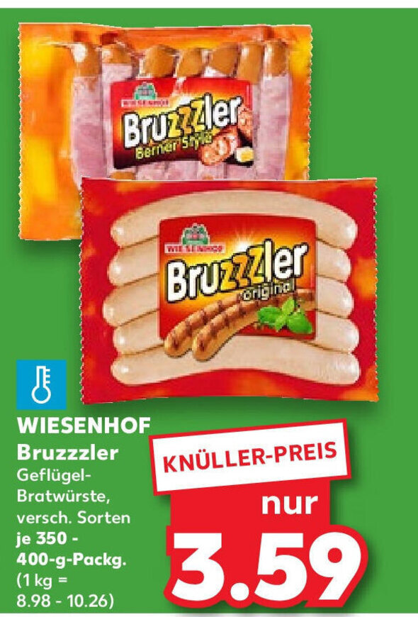 Wiesenhof Bruzzzler Gefl Gel Bratw Rste Versch Sorten Je G