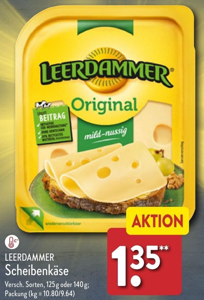 Leerdammer Scheibenk Se G Oder G Angebot Bei Aldi Nord