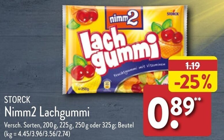 STORCK Nimm2 Lachgummi Angebot Bei Aldi Nord