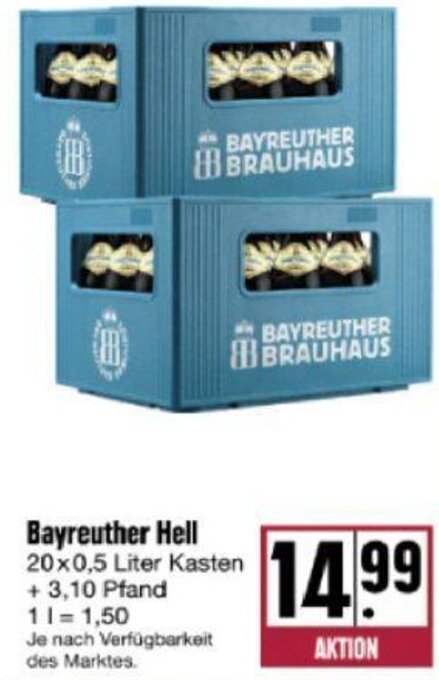 Bayreuther Hell 20x0 5 Liter Kasten Angebot Bei Nah Gut