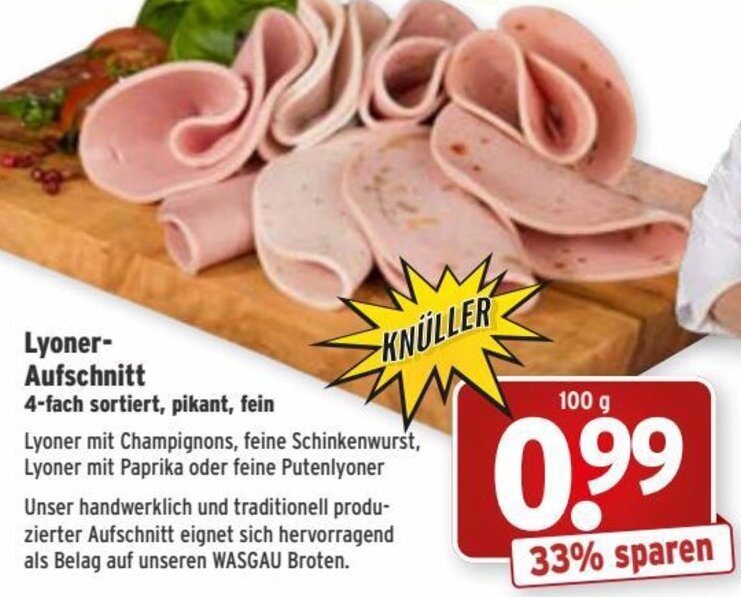 Lyoner Aufschnitt 100 G Angebot Bei Wasgau