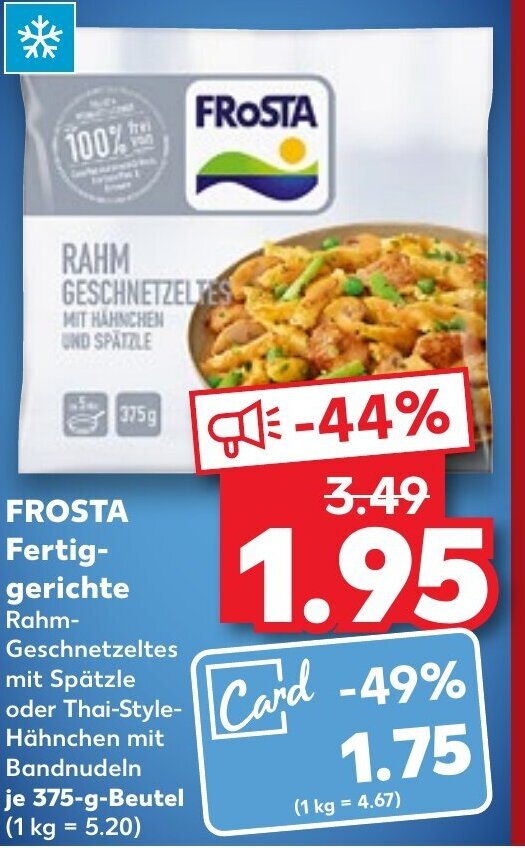 Frosta Fertiggerichte Je G Angebot Bei Kaufland