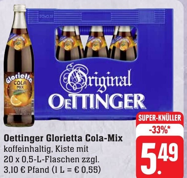 Oettinger Glorietta Cola Mix X L Angebot Bei Gebauer S