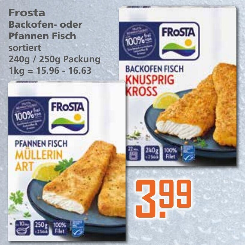 Frosta Backofen Oder Pfannen Fisch G G Packung Angebot Bei Klaas