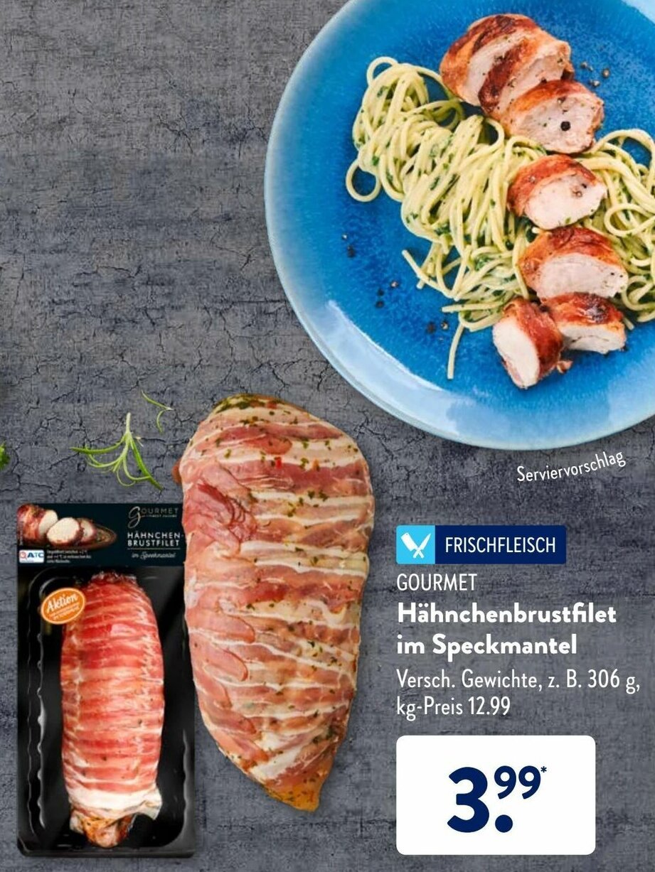 Gourmet H Hnchenbrustfilet Im Speckmantel G Angebot Bei Aldi S D