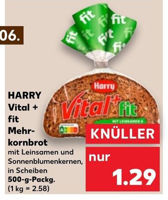 HARRY Vital Fit Mehrkornbrot 500 G Angebot Bei Kaufland