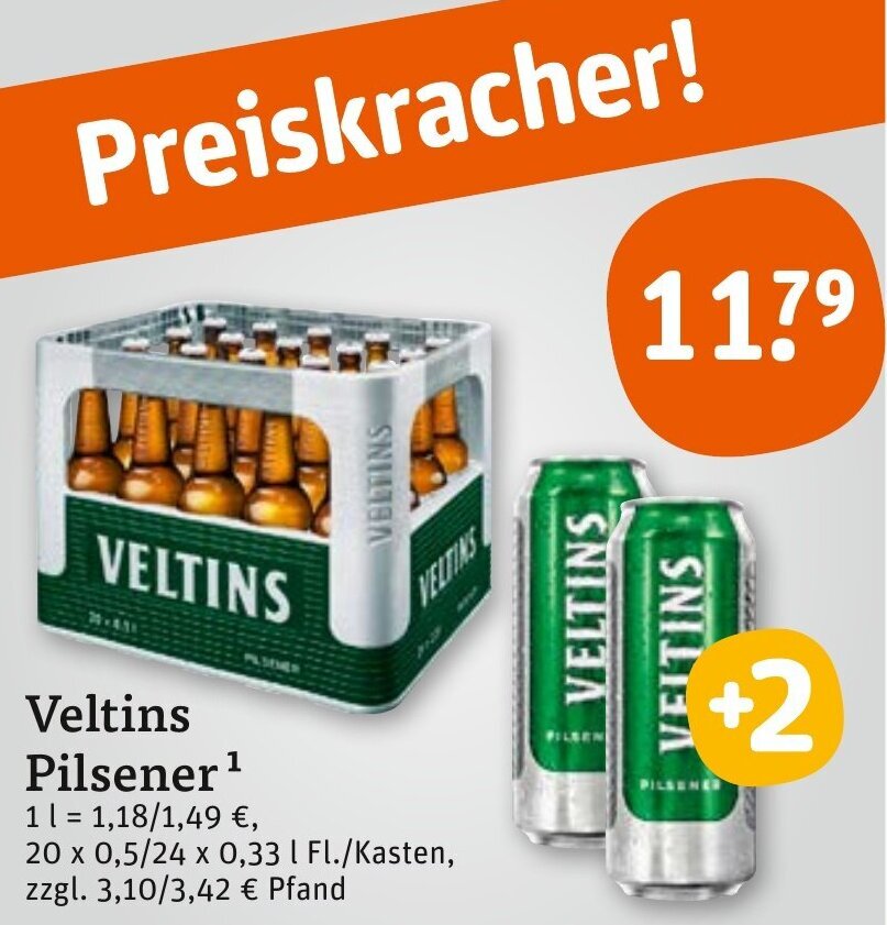 Veltins Pilsener X X L Fl Kasten Angebot Bei Tegut