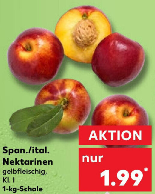 Span Ital Nektarinen 1 Kg Schale Angebot Bei Kaufland