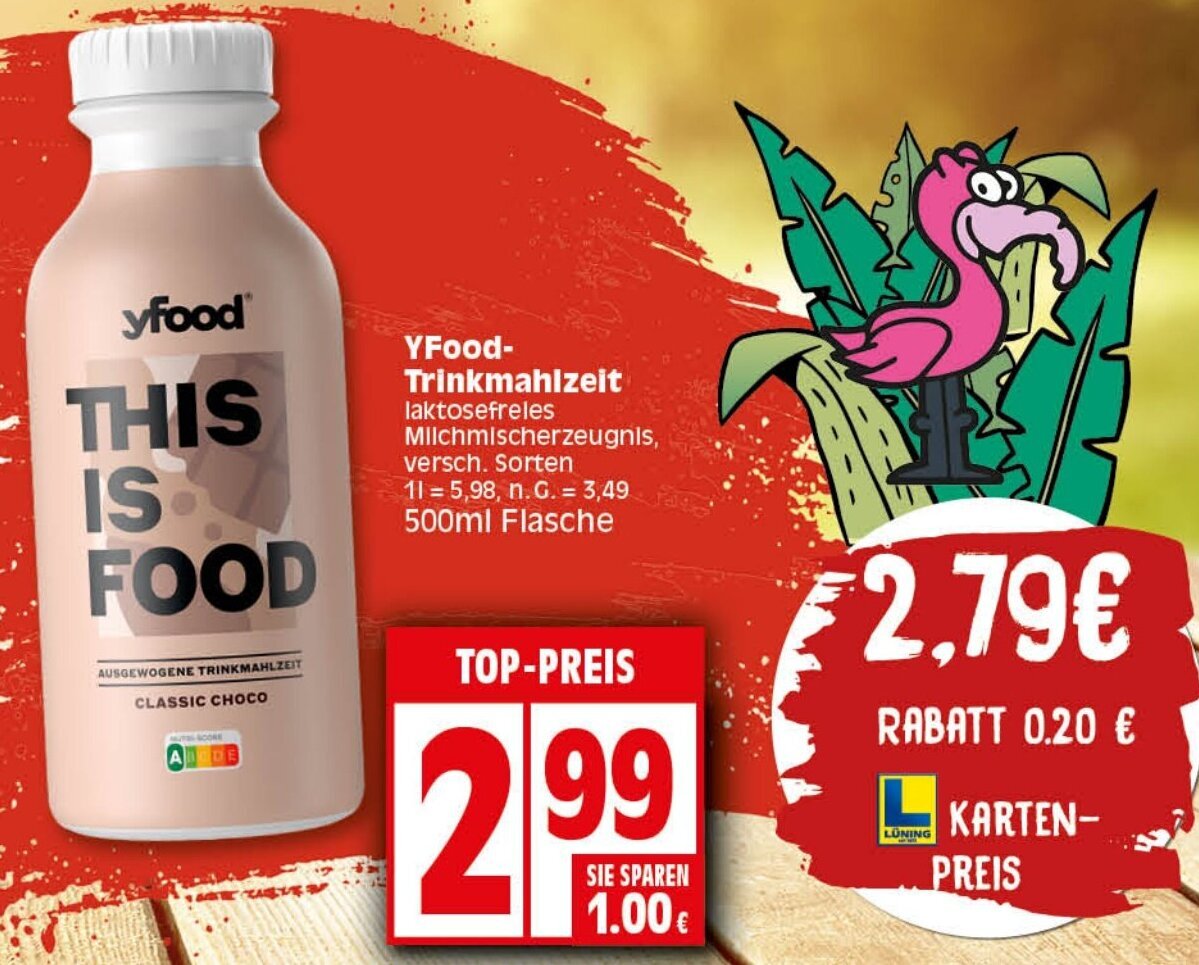 Yfood Trinkmahlzeit Ml Flasche Angebot Bei Elli Markt