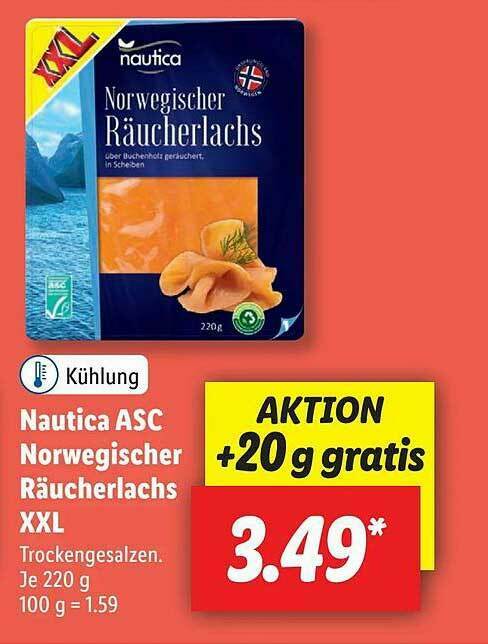 Nautica Asc Norwegischer R Ucherlachs Xxl Angebot Bei Lidl