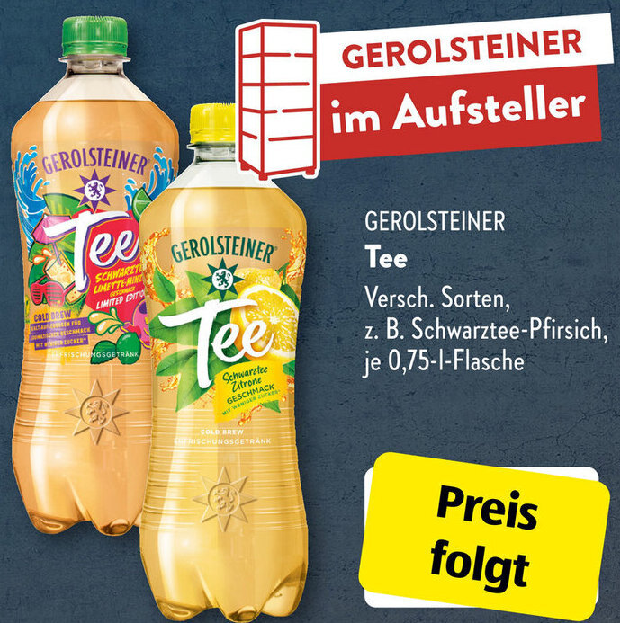 GEROLSTEINER Tee 0 75 L Flasche Angebot bei Aldi Süd