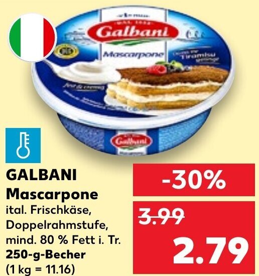 GALBANI Mascarpone 250 G Becher Angebot Bei Kaufland