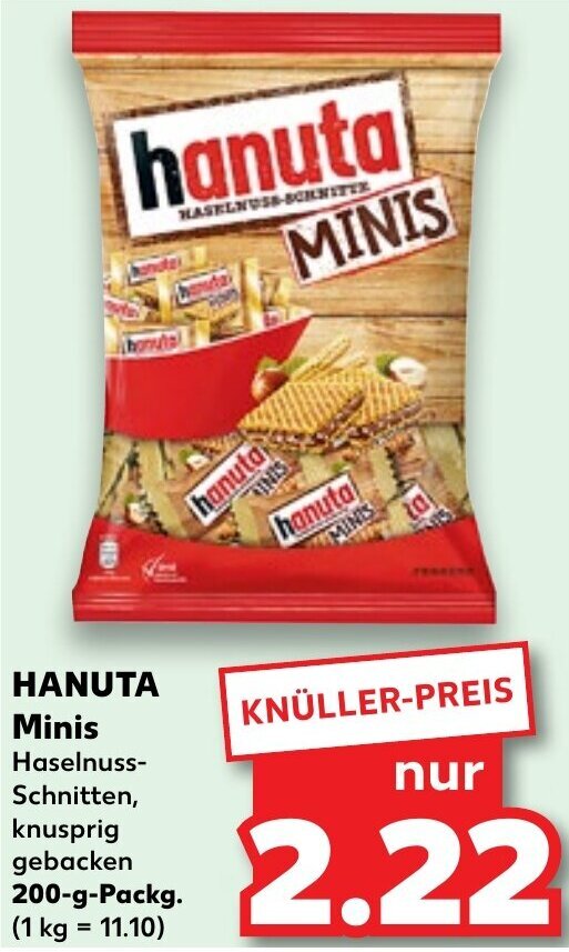 HANUTA Minis 200 G Packg Angebot Bei Kaufland