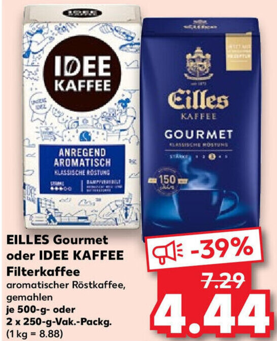 Eilles Gourmet Oder Idee Kaffee Filterkaffee G Oder X G Vak