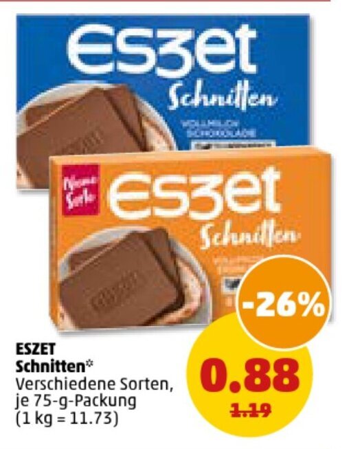 Eszet Schnitten Je G Packung Angebot Bei Penny