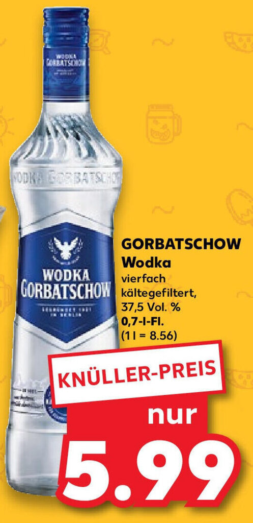 GORBATSCHOW Wodka 0 7 L Fl Angebot Bei Kaufland