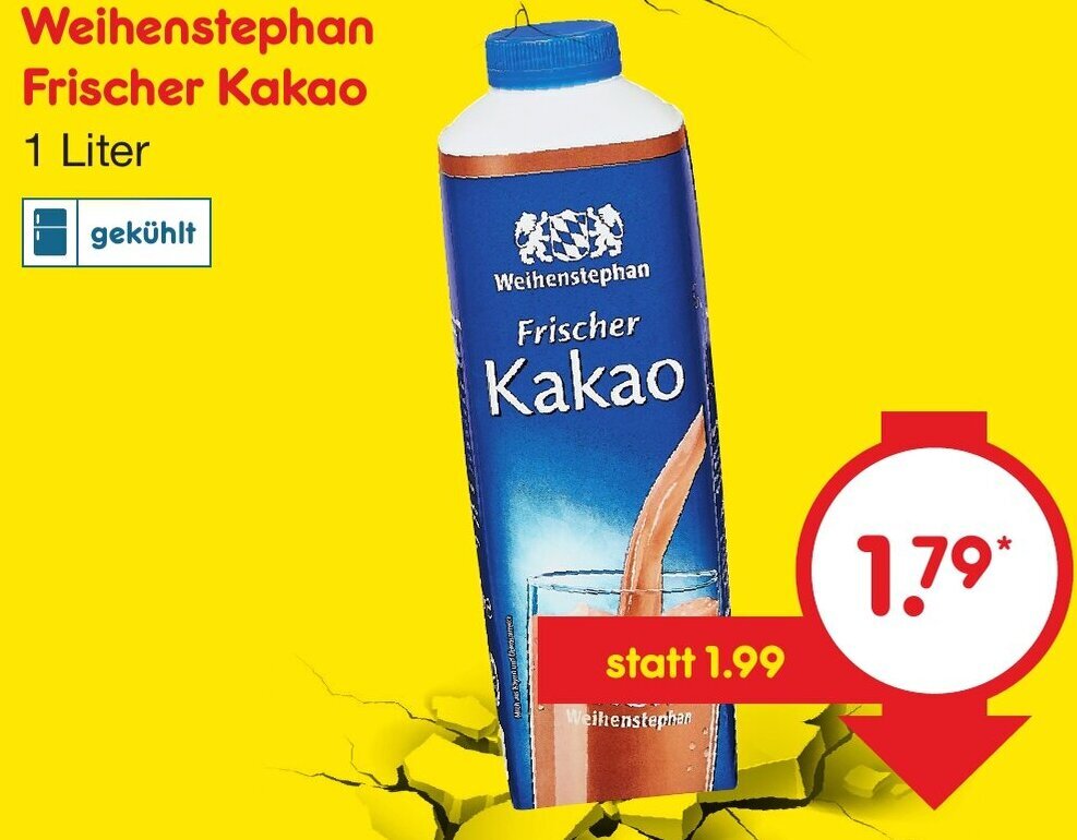 Weihenstephan Frischer Kakao Liter Angebot Bei Netto Marken Discount