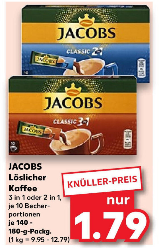 Jacobs L Slicher Kaffee G Packg Angebot Bei Kaufland